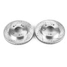 Power Stop 95-05 Chrysler Sebring Front Evolution Drilled & Slotted Rotors - Pair PowerStop