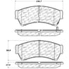 StopTech Street Touring 06-10 Ford Fusion / 07-10 Lincoln MKZ Front Brake Pads Stoptech