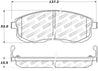 StopTech Street Touring 02-04 Infiniti I30/I35 / 02-06 Nissan Altima Front Brake Pads Stoptech