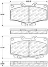 StopTech Sport Brake Pads w/Shims and Hardware - Rear Stoptech