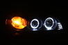 ANZO 2000-2005 Chevrolet Impala Projector Headlights w/ Halo Black ANZO