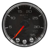 Autometer Spek-Pro Gauge Boost 2 1/16in 35psi Stepper Motor W/Peak & Warn Black/Chrome AutoMeter