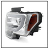 Spyder Ford F150 09-14 Projector Headlights Halogen Model- Light Bar DRL Chrm PRO-YD-FF15009-LBDRL-C SPYDER