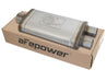 aFe MACHForce XP SS Muffler 3in Center Inlet / 2.5in Dual Outlets 18in L x 9in W x4in H Body aFe