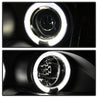 Spyder BMW E46 3-Series 02-05 4DR Projector Headlights 1PC LED Halo Blk PRO-YD-BMWE4602-4D-AM-BK SPYDER