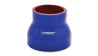 Vibrant 4 Ply Reinforced Silicone Transition Connector - 3in I.D. x 3.25in I.D. x 3in long (BLUE) Vibrant