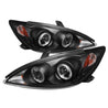 Spyder Toyota Camry 02-06 Projector Headlights LED Halo LED Black High H1 Low H1 PRO-YD-TCAM02-HL-BK SPYDER