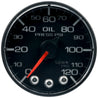 Autometer Spek-Pro Gauge Oil Press 2 1/16in 120psi Stepper Motor W/Peak & Warn Blk/Blk AutoMeter