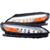 ANZO 2014-2016 Jeep Cherokee LED Parking Lights Chrome w/ Amber Reflector ANZO