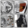 Xtune Dodge Ram 1500 06-08 / Ram 2500/3500 06-09 Amber Crystal Headlights Chrome HD-JH-DR06-AM-C SPYDER