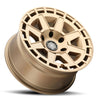 ICON Compass 17x8.5 6x135 6mm Offset 5in BS Satin Brass Wheel ICON