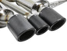 aFe POWER Takeda 2-1/2in to 2-1/4in 304SS Catback Dual-Exit Exhaust 17+ Honda Civic Type R w/CF Tips aFe
