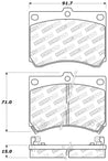 StopTech Performance 91-03 Ford Escort ZX2 / 92-95 Mazda MX-3 Front Brake Pads Stoptech