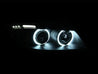 ANZO 2006-2008 BMW 3 Series E90-E91 Projector Headlights w/ Halo w/ LED Bar Black (CCFL) ANZO