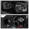 xTune 13-15 Nissan Sentra DRL LED Light Bar Proj Halogen Headlights - Blk Smoke (PRO-JH-NS13-LB-BSM) SPYDER