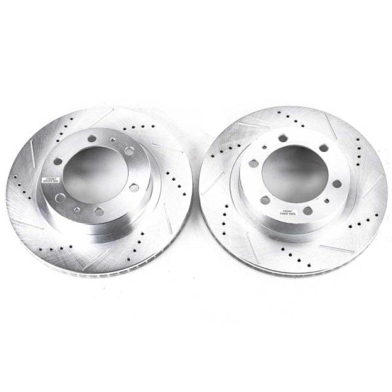 Power Stop 03-09 Toyota 4Runner Front Evolution Drilled & Slotted Rotors - Pair PowerStop