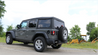 Corsa 18+ Jeep Wrangler JL 2.5in Dual Rear Turn Down Exit Black Sport Axle-Back Exhaust CORSA Performance