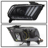 Spyder 13-14 Ford Mustang (HID Only) Projector Headlights w/Turn Signals - Blk PRO-YD-FM13HID-BK SPYDER