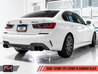 AWE Tuning 2019+ BMW M340i (G20) Resonated Touring Edition Exhaust - Quad Diamond Black Tips AWE Tuning
