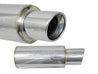 Injen 3.00 Universal Muffler w/Stainless Steel resonated rolled tip (Injen embossed logo) Injen