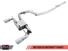 AWE Tuning Ford Focus RS SwitchPath Cat-back Exhaust - Chrome Silver Tips AWE Tuning