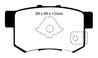 EBC 10-12 Acura RDX 2.3 Turbo Ultimax2 Rear Brake Pads EBC