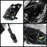 Spyder Nissan 350Z 03-05 Projector Headlights Halogen Model Only - DRL Black PRO-YD-N350Z02-DRL-BK SPYDER