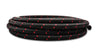 Vibrant -4 AN Two-Tone Black/Red Nylon Braided Flex Hose (20 foot roll) Vibrant