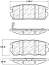 StopTech Street Select Brake Pads w/Hardware - Rear Stoptech