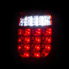 ANZO 1976-1985 Jeep Wrangler LED 2 Lens - Red/Clear, Chrome ANZO