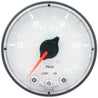Autometer Spek-Pro Gauge Fuel Press 2 1/16in 15psi Stepper Motor W/Peak & Warn Wht/Blk AutoMeter