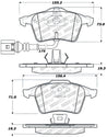 StopTech Street Touring 08-09 VW Golf R/Golf R32 / Front Brake Pads Stoptech