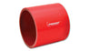Vibrant 4 Ply Reinforced Silicone Straight Hose Coupling - 1in I.D. x 3in long (RED) Vibrant
