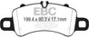 EBC 2016+ Porsche Boxster 718 (Iron Rotors Only) 2.5L Turbo Yellowstuff Front Brake Pads EBC