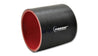 Vibrant 4 Ply Reinforced Silicone Straight Hose Coupling - 4in I.D. x 3in long (BLACK) Vibrant