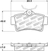 Stoptech 95-00 Lexus LS400 Street Select Front Brake Pads Stoptech