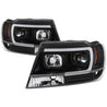 Spyder 99-04 Jeep Grand Cherokee Projector Headlights - Light Bar DRL LED - Black SPYDER