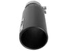 aFe SATURN 4S 4in SS Intercooled Exhaust Tip - Black 4in In x 5in Out x 12in L Bolt-On aFe
