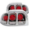 ANZO 1994-1998 Ford Mustang Taillights Chrome ANZO