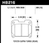 Hawk 93-98 Toyota Supra TT HPS 5.0 Street Rear Brake Pads Hawk Performance
