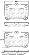 StopTech Performance 06 Lexus GS300/430 / 07-08 GS350 / 06-08 IS250/350 Rear Brake Pads Stoptech