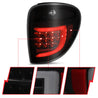 ANZO 2004-2007 Dodge Grand Caravan LED Tail Lights w/ Light Bar Black Housing Smoke Lens ANZO