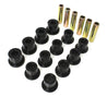 Energy Suspension 87-96 Jeep Wrangler Black Front/Rear Spring and Shackle Bushing Energy Suspension