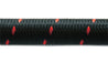 Vibrant -4 AN Two-Tone Black/Red Nylon Braided Flex Hose (5 foot roll) Vibrant