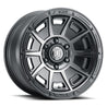 ICON Victory 17x8.5 6x135 6mm Offset 5in BS Smoked Satin Black Tint Wheel ICON