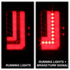 Spyder GMC Sierra 2016-2017 Light Bar LED Tail Lights - Red Clear ALT-YD-GS16-LED-RC SPYDER