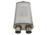 aFe MACHForce XP SS Muffler 3in Center Inlet / 3in Offset Outlet 22in L x 11in W x 6in H Body aFe