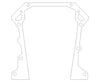 Cometic 65-91 Dodge V8 5.2L R-3 W-2 Timing Cover Gasket Set 0.018in AFM Cometic Gasket