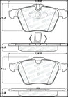 StopTech 06-08 Jaguar S-Type Street Performance Front Brake Pads Stoptech