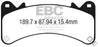 EBC 2015+ Chevrolet Tahoe 2WD (6 Piston Brembo) Yellowstuff Front Brake Pads EBC